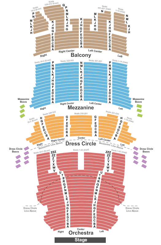 CIBC Theatre Hamilton Seating Chart